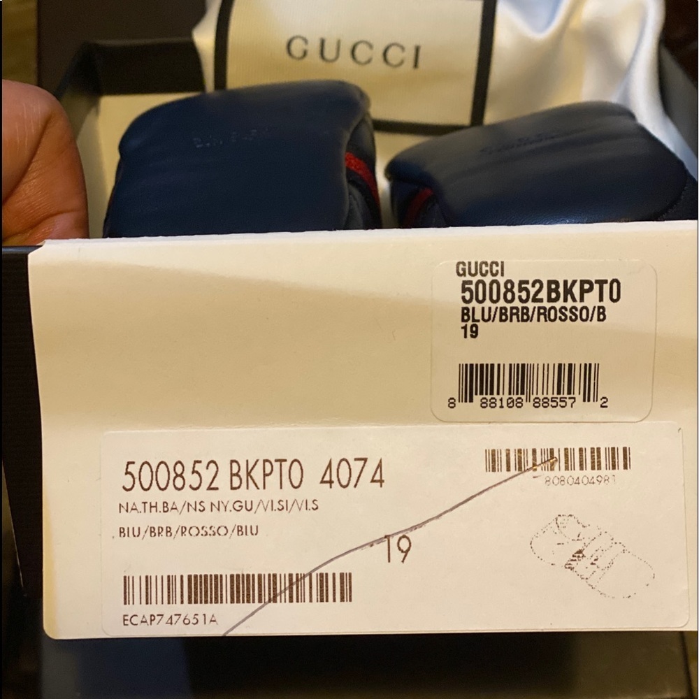 Gucci ace baby newborn snap sneakers NWT - Picture 6 of 15